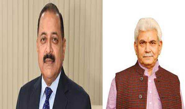 जितेन्द्र सिंह ने मनोज सिन्हा से विभिन्न परियोजनाओं पर की चर्चा